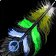 Green Voodoo Feather